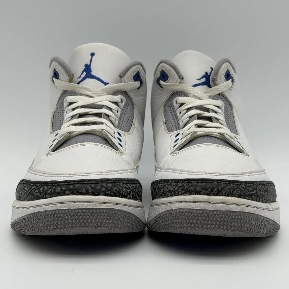 Jordan 3 Retro Racer Blue White Blue Cement Grey CT8532-145 11.5M Authentic!